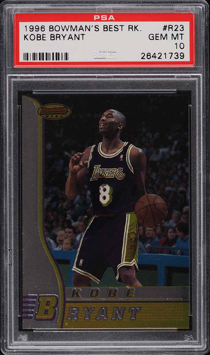 1996 Hoops Grant Hill's All-Rookie Team Kobe Bryant ROOKIE #3 PSA