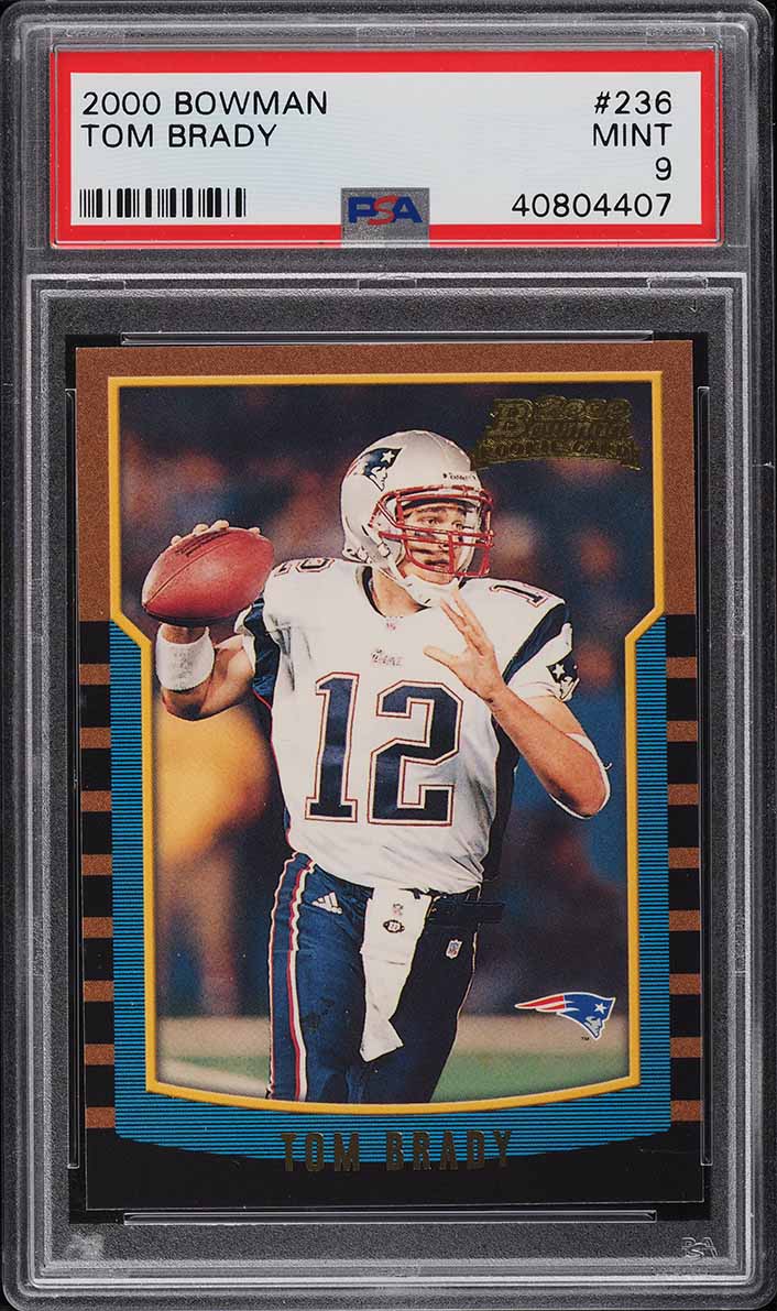 2000 Bowman Football Tom Brady ROOKIE #236 PSA 9 MINT