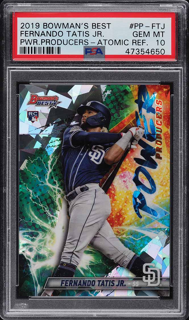 2019 Bowman's Best Atomic Refractor Fernando Tatis Jr. ROOKIE #PP-FTJ PSA 10 GEM
