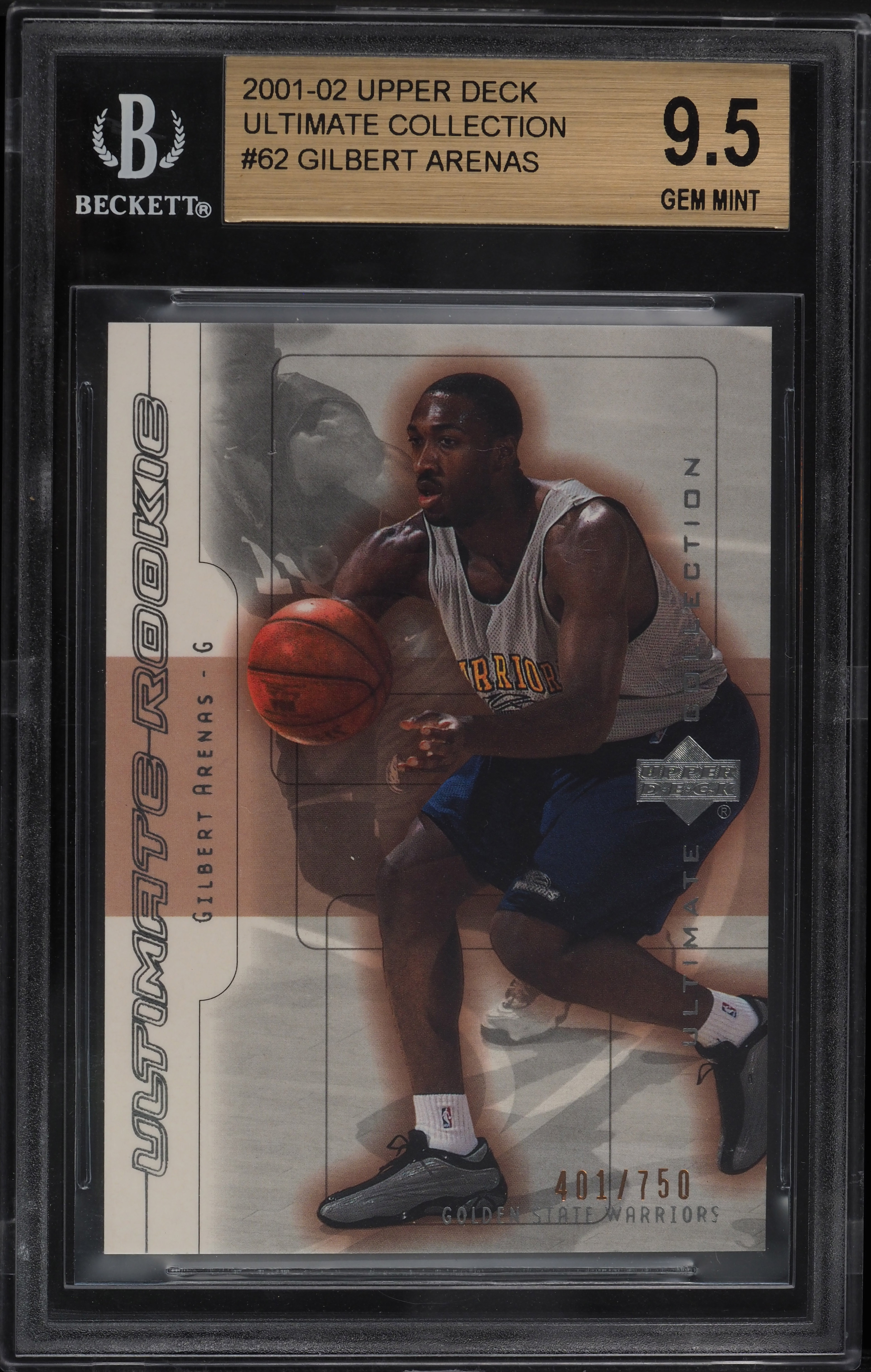 2001 Upper Deck Ultimate Collection Gilbert Arenas ROOKIE /799 #62 