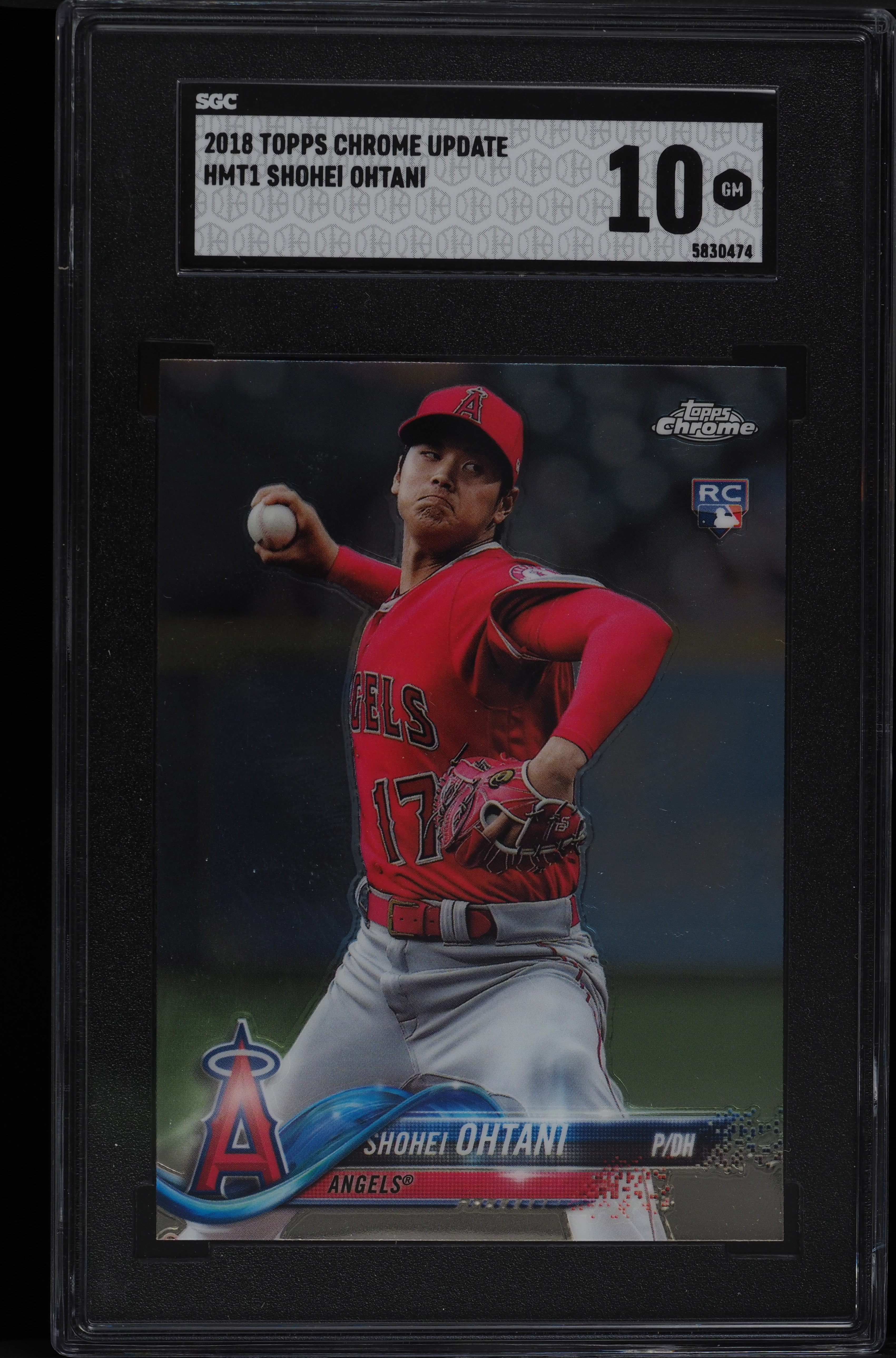 2018 Topps Chrome Update Shohei Ohtani ROOKIE RC #HMT1 SGC 10 GEM
