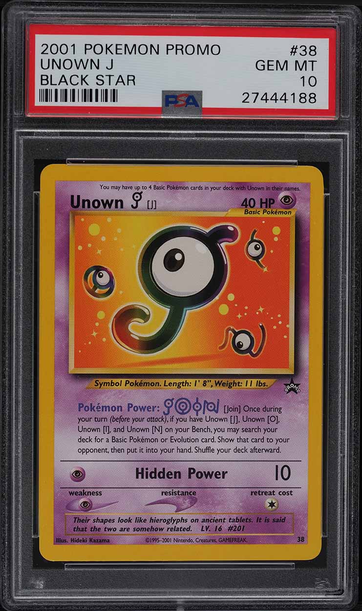 unown pokemon card 1995 price Promo Cards (J) #38 Retreat Cost Unown I #68 Prices |