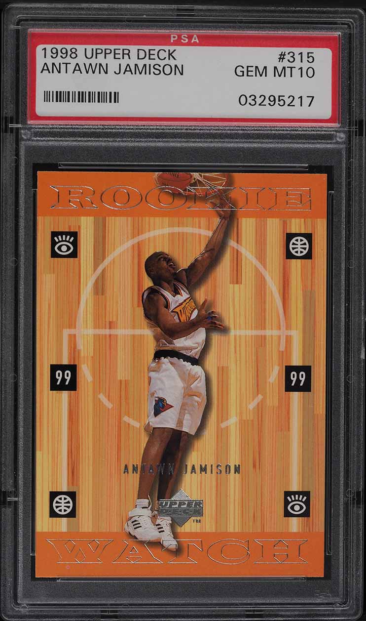 1998 Upper Deck Basketball Antawn Jamison ROOKIE #315 PSA 10 GEM MINT