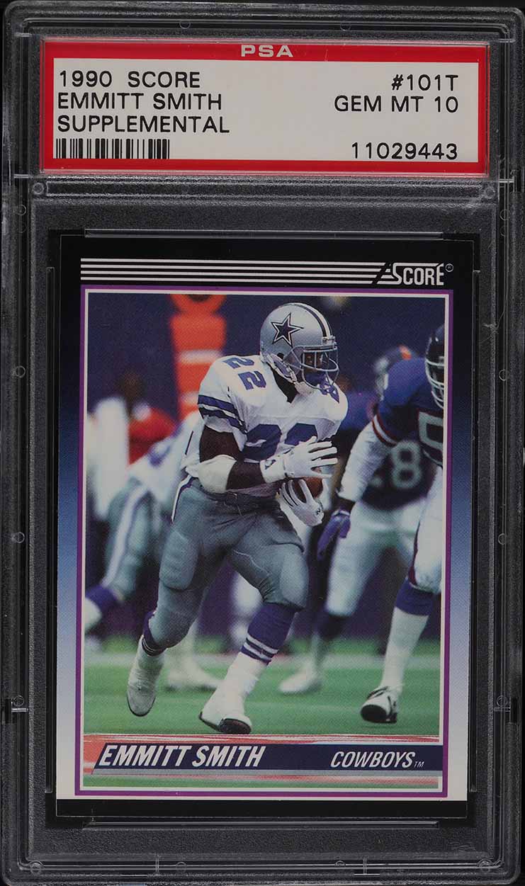 1990 Score Supplemental Emmitt Smith ROOKIE #101T PSA 10 GEM MINT