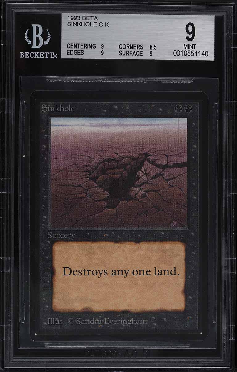 1993 Magic The Gathering MTG Alpha Weakness C K BGS 9 MINT on
