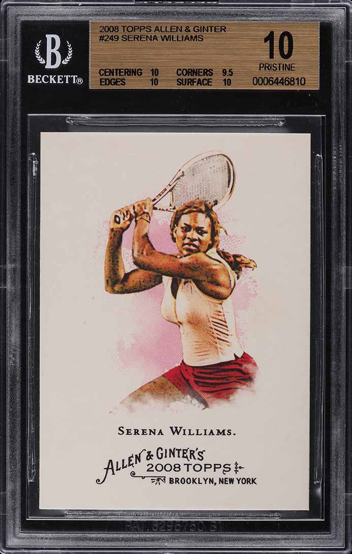 2008 Topps Allen & Ginter Serena Williams #249 BGS 10 PRISTINE