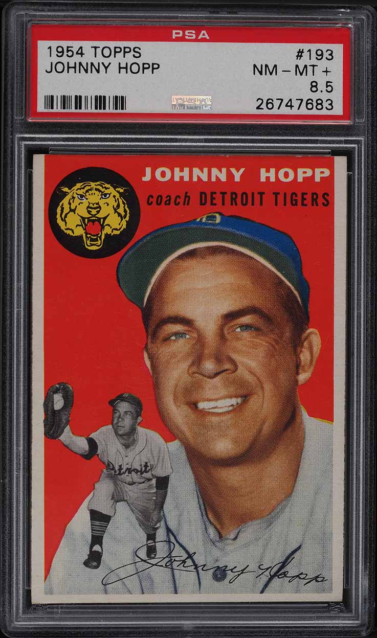 1954 Topps Johnny Hopp #193 PSA 8.5 NM-MT+