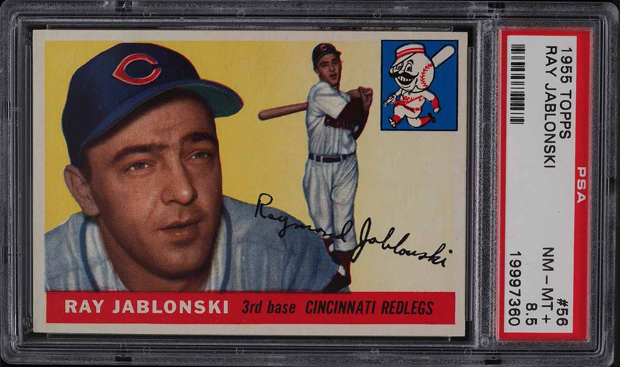 1955 Topps Ray Jablonski #56 PSA 8.5 NM-MT+