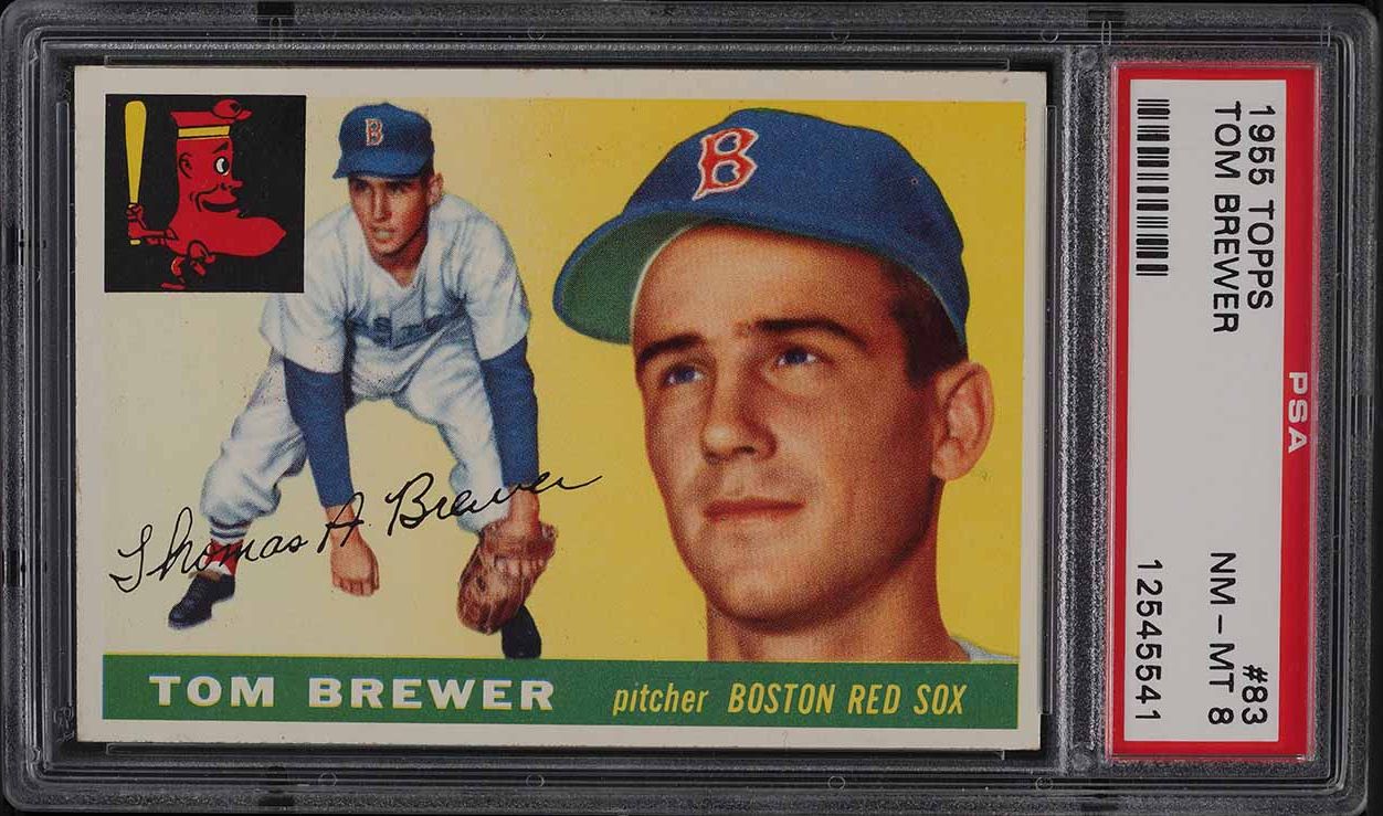 1955 Topps Tom Brewer #83 PSA 8 NM-MT