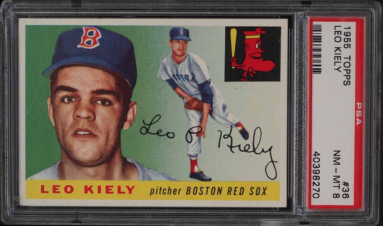 1955 Topps Leo Kiely #36 PSA 8 NM-MT