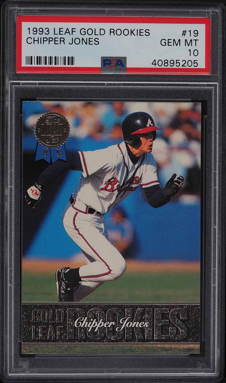 1993 Leaf Gold Rookies Chipper Jones ROOKIE #19 PSA 10 GEM MINT on