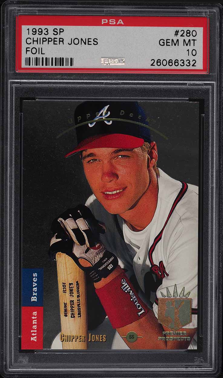 1993 SP Foil Chipper Jones ROOKIE #280 PSA 10 GEM MINT
