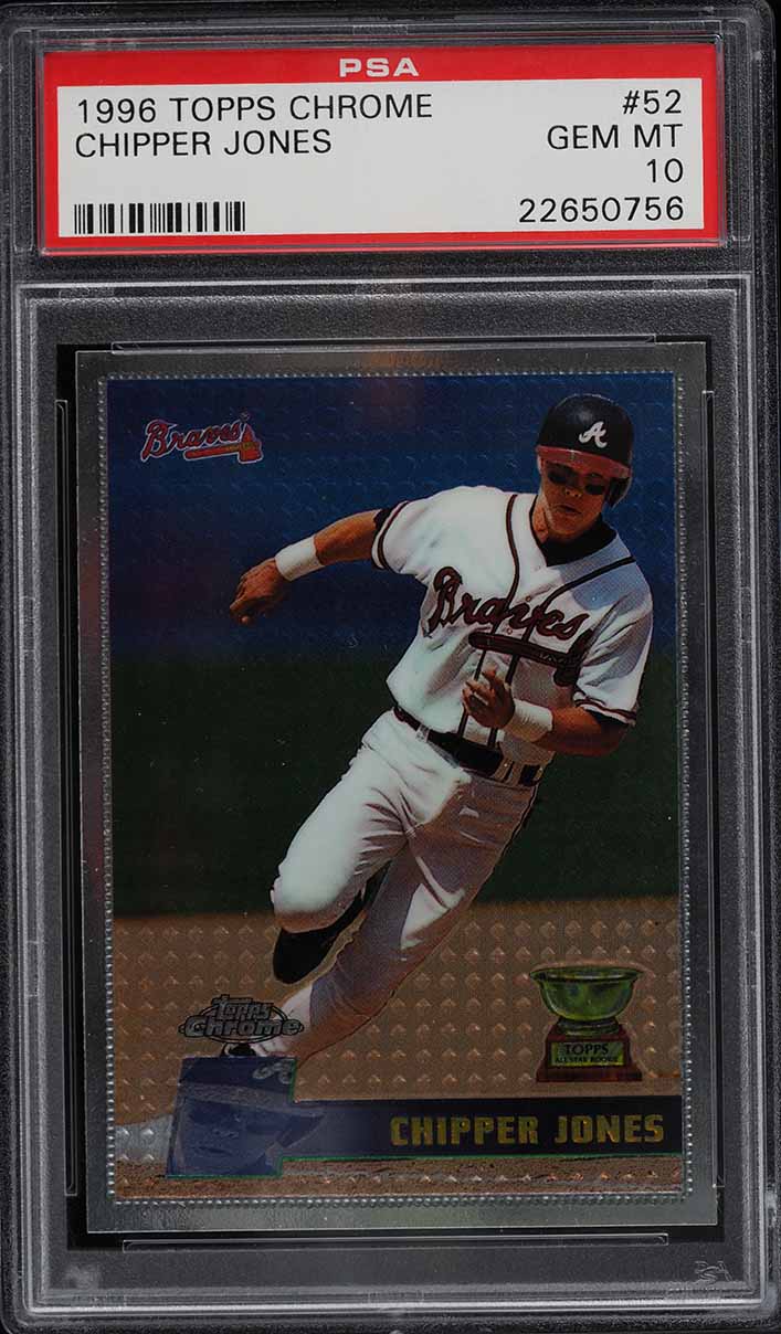 1996 Topps Chrome Chipper Jones #52 PSA 10 GEM MINT