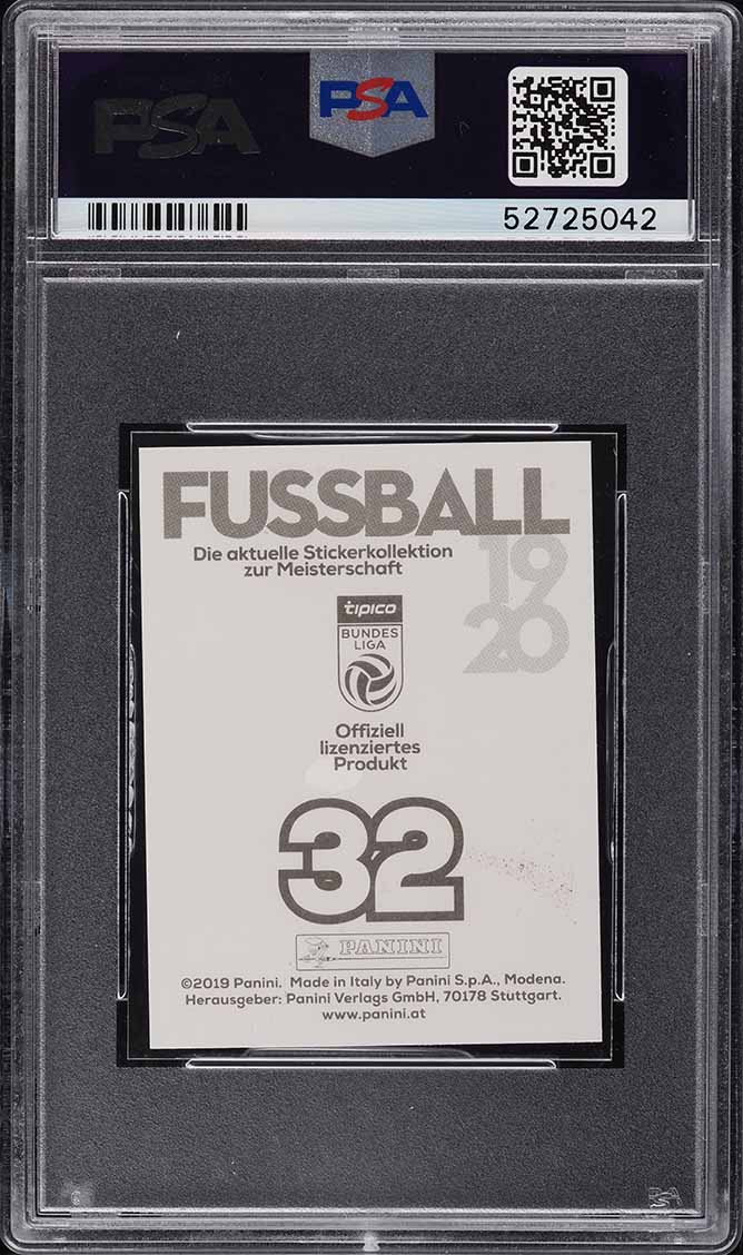 2019 Panini Bundesliga Soccer Erling Haaland ROOKIE RC #32 PSA 9