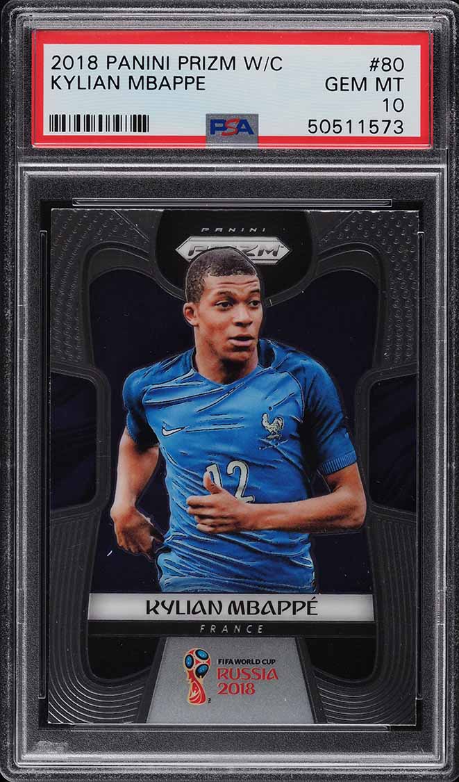 2018 Prizm World Cup Kylian Mbappe Base #80 PSA 10 | Card Ladder