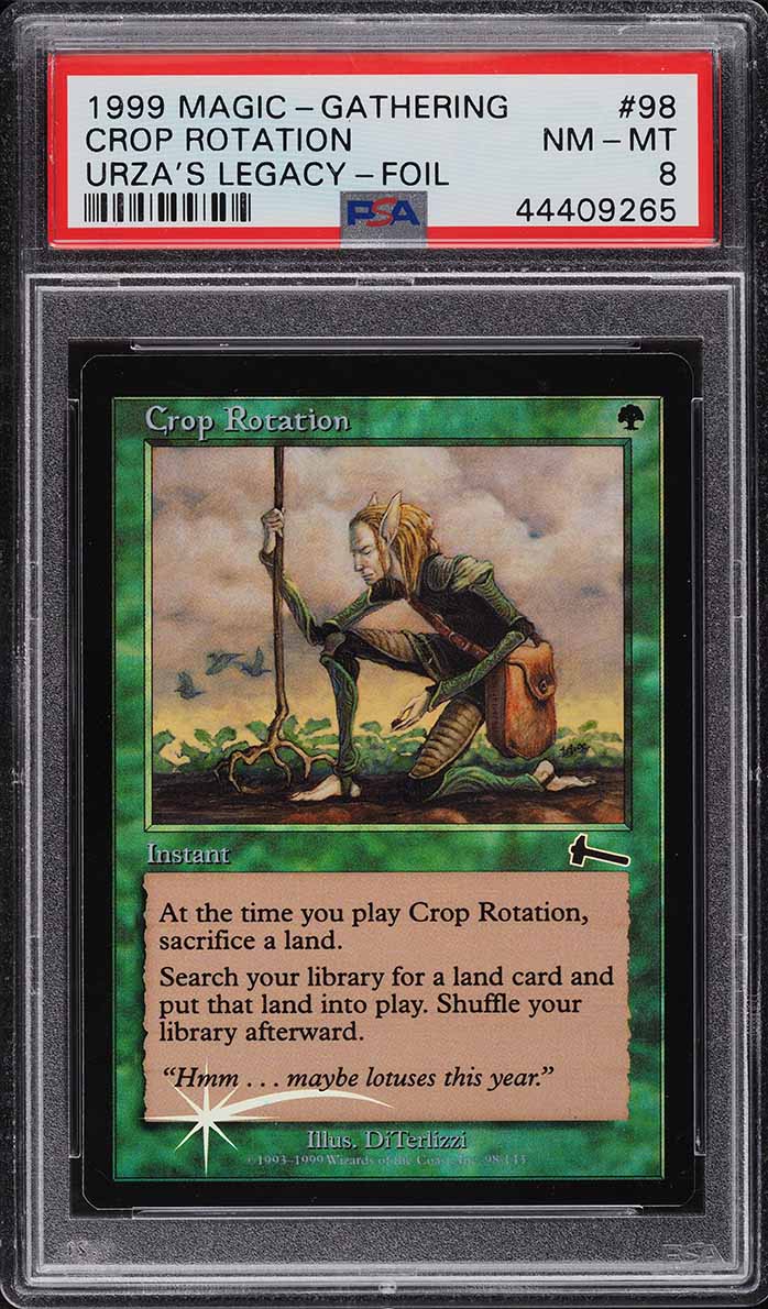 1999 Magic The Gathering MTG Urza's Legacy Foil Crop Rotation #98