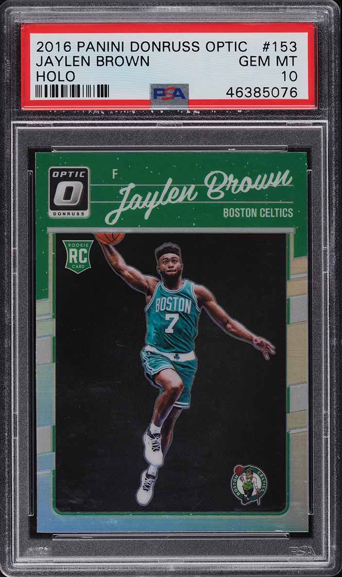 2016 Donruss Optic Holo Jaylen Brown ROOKIE #153 PSA 10 GEM MINT