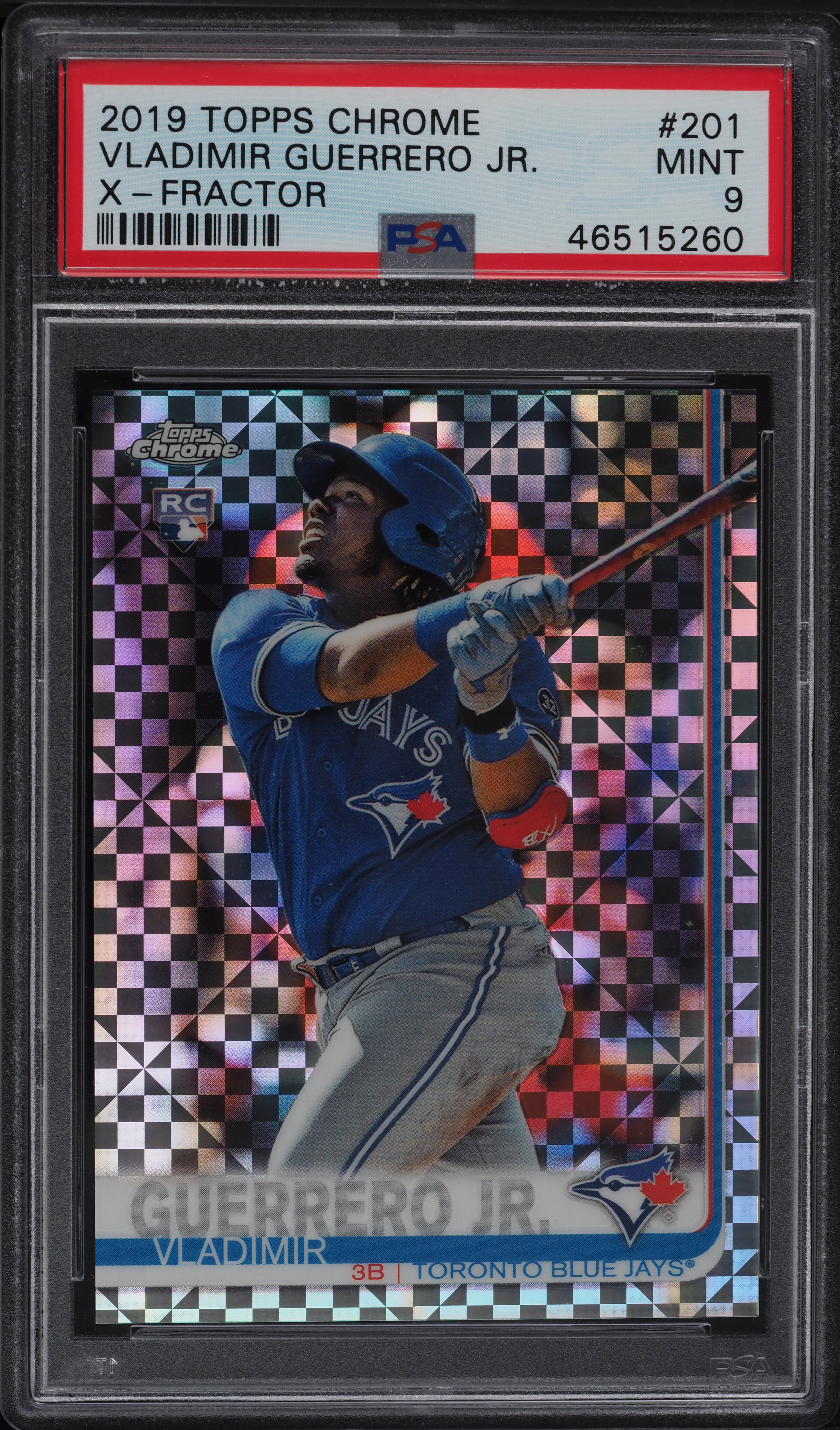 【PSA10】Guerrero Jr. 2019 Topps Chrome RC 2019 Topps Chrome Xfractor Vladimir Guerrero Jr. ROOKIE RC #201