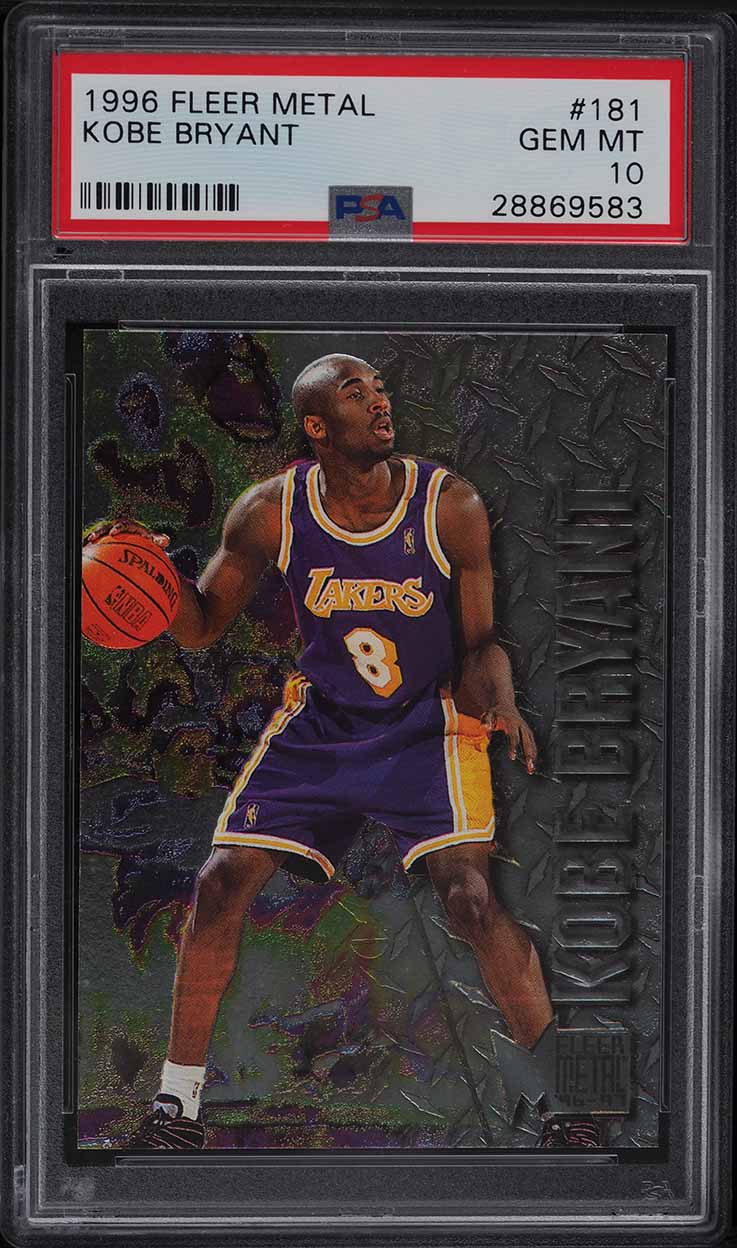 1996 Metal Basketball Kobe Bryant ROOKIE #181 PSA 10 GEM MINT