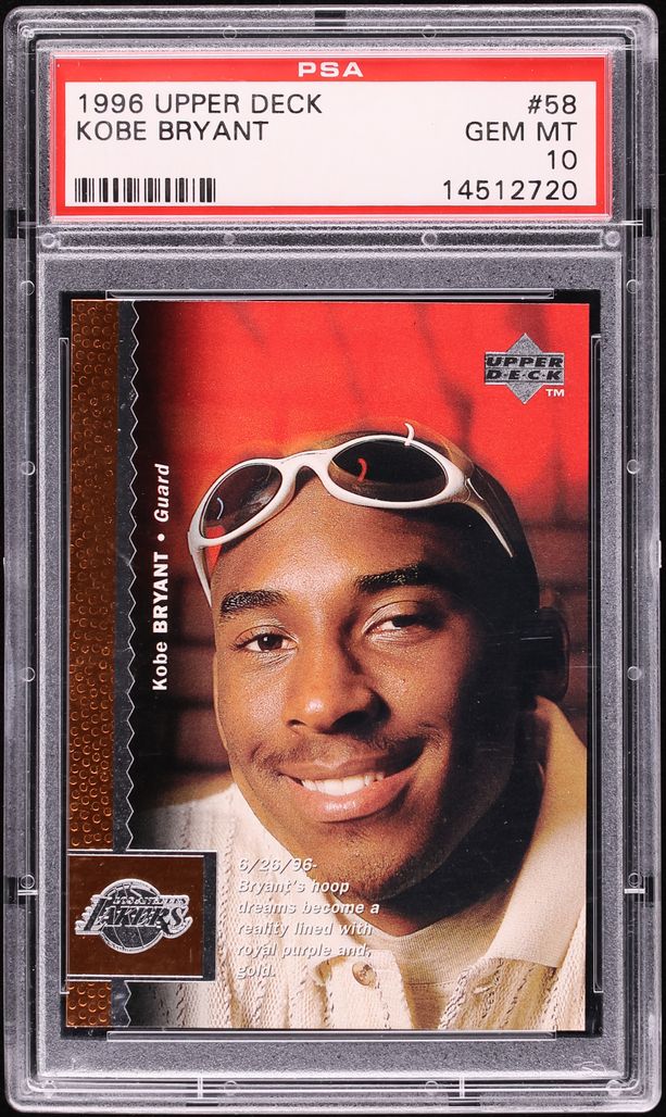 1996 Upper Deck Basketball Kobe Bryant ROOKIE #58 PSA 10 GEM MINT