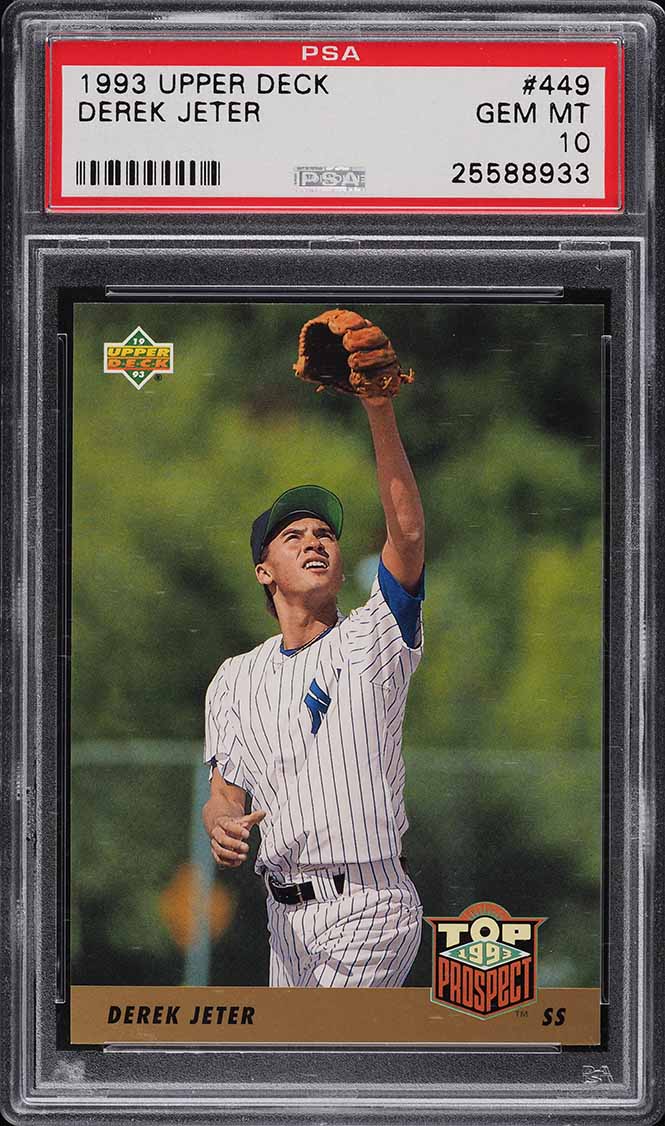 1993 Upper Deck Derek Jeter ROOKIE RC #449 PSA 10 GEM MINT