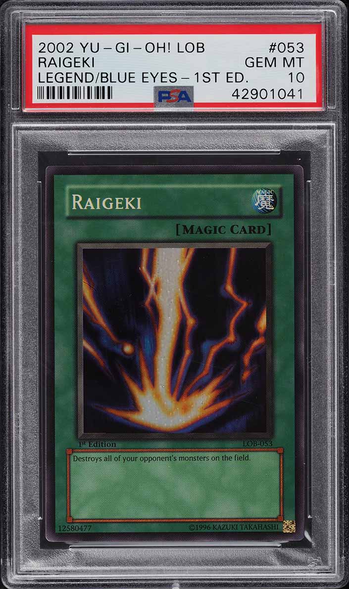 raigeki yugioh card LCKC-EN088 Ultra Rare 1st Edition Near Mint YuGiOh Generation Force Ultimate Rare