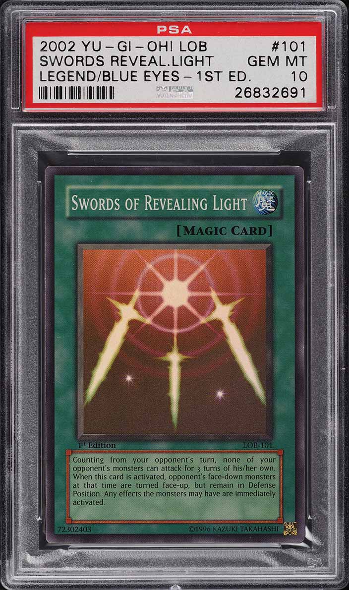swords of revealing light yugioh card YuGiOh Noble Knights of the Round Table Platinum Rare Swords of Revealing Light NKRT-EN025 main image 1