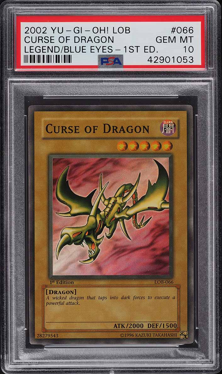 2002 Yu-Gi-Oh! Legend Of Blue Eyes 1st Edition Curse Of Dragon