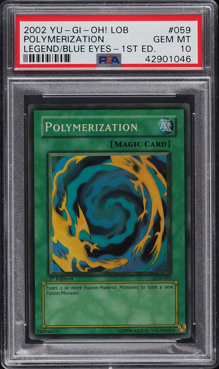 2002 Yu-Gi-Oh! Legend Of Blue-Eyes 1st Edition Polymerization #LOB