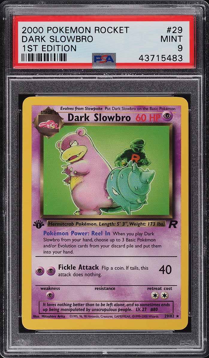PSA9 旧裏 わるいヤドラン DARK SLOWBRO つりあげる