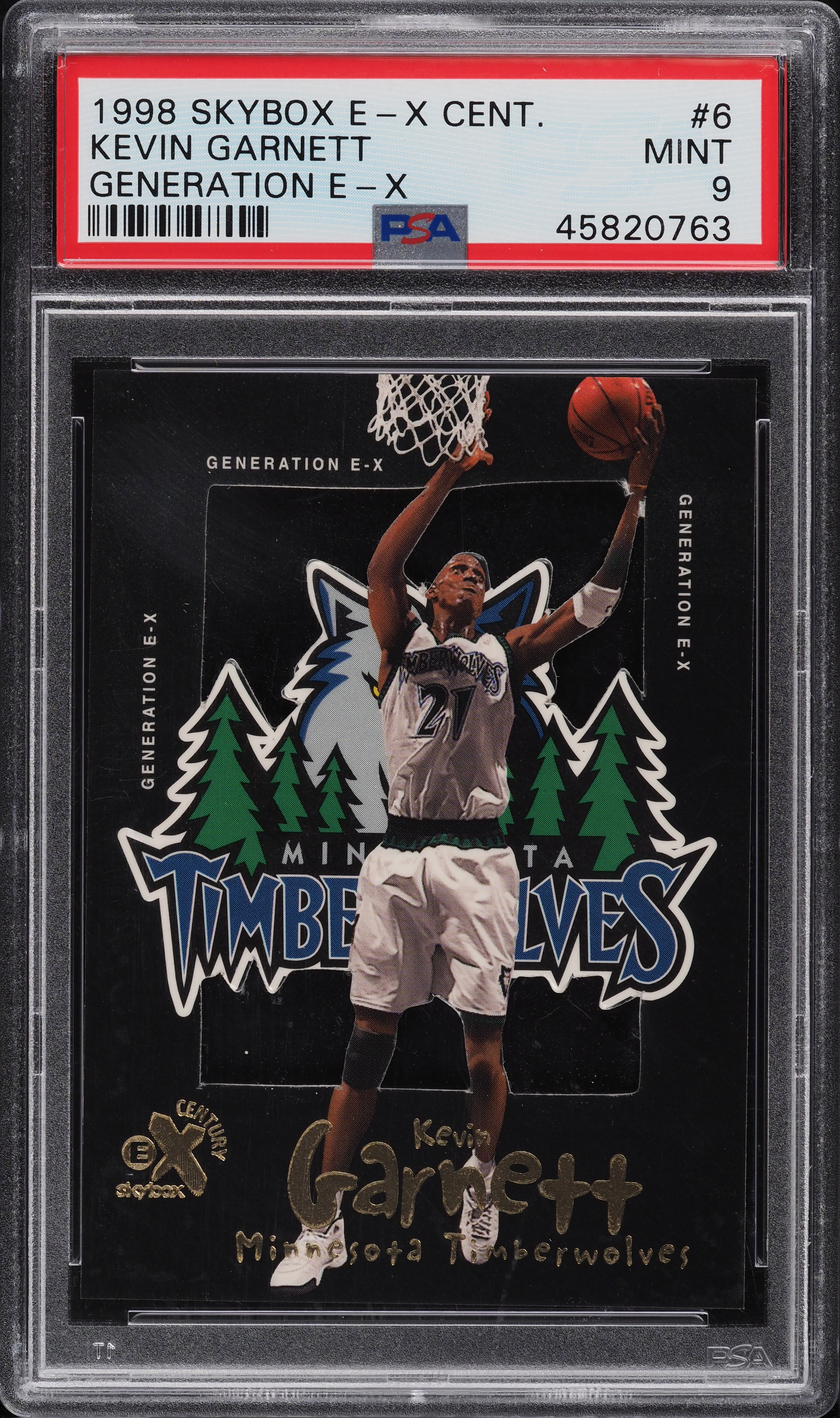 1998 Skybox E-X Century Generation E-X Kevin Garnett #6 PSA 9 MINT