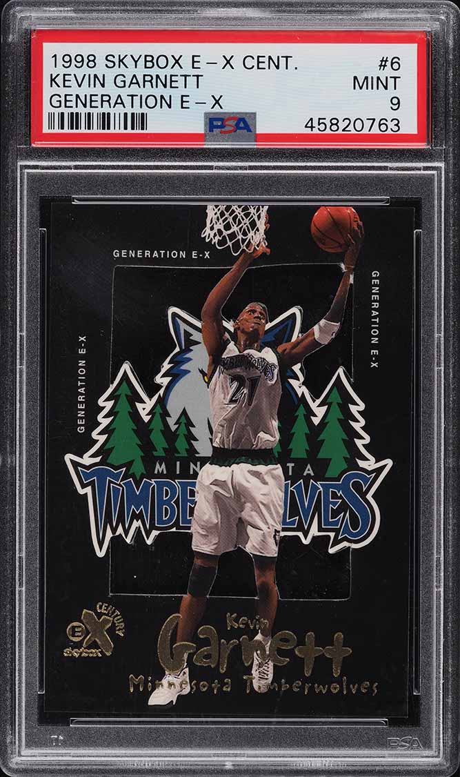 1998 Skybox E-X Century Generation E-X Kevin Garnett #6 PSA 9 MINT