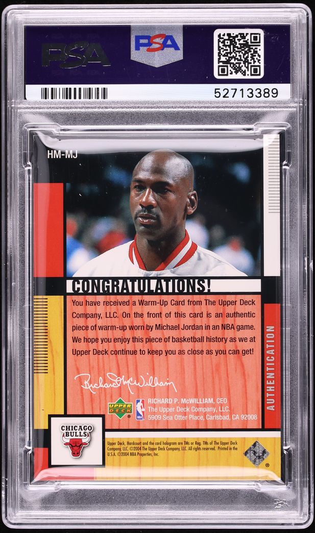 2004 Upper Deck Hardcourt Materials Michael Jordan PATCH #HM
