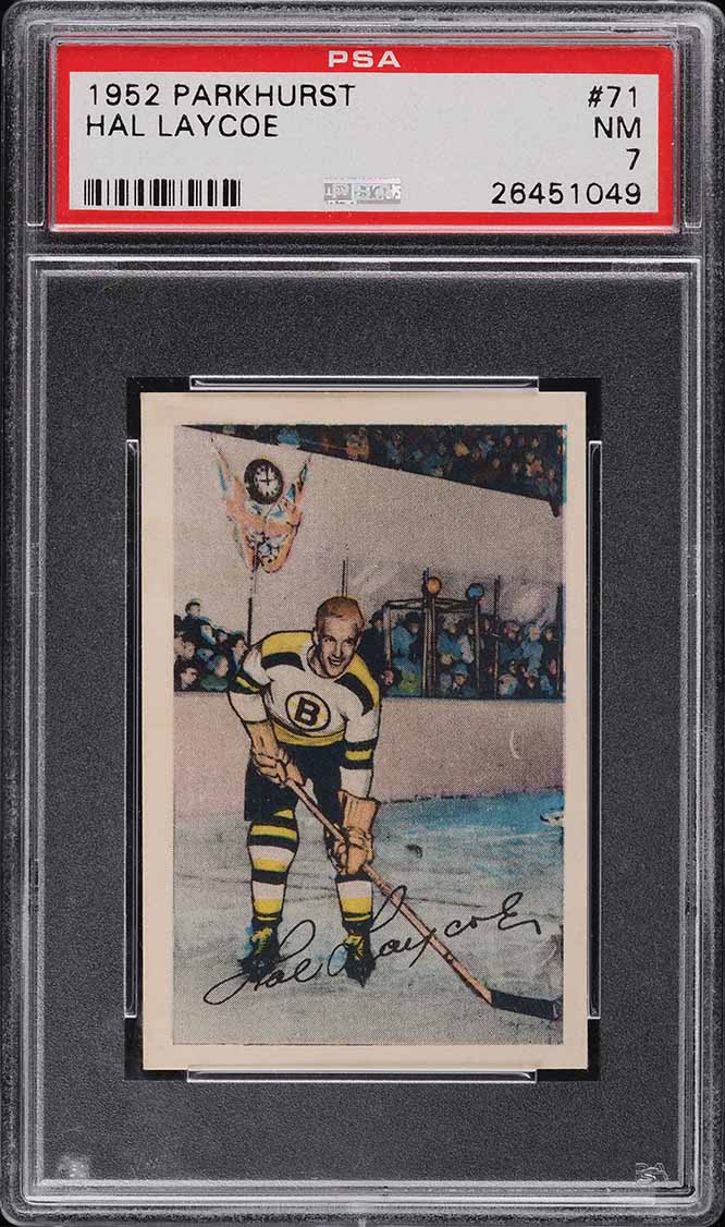 1952 Parkhurst Hal Laycoe #71 PSA 7 NRMT