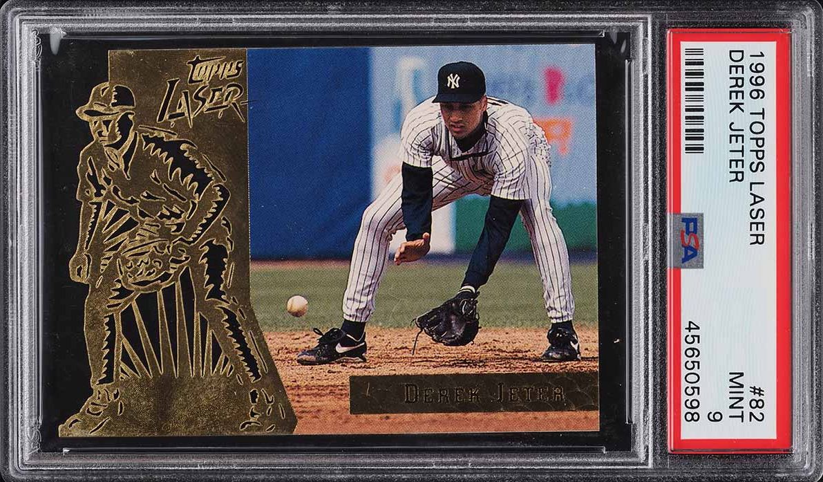 1996 Topps Laser Die-Cut Derek Jeter ROOKIE #82 PSA 9 MINT