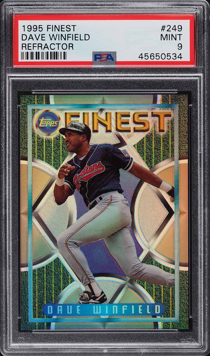 1995 Finest Refractor Dave Winfield #249 PSA 9 MINT