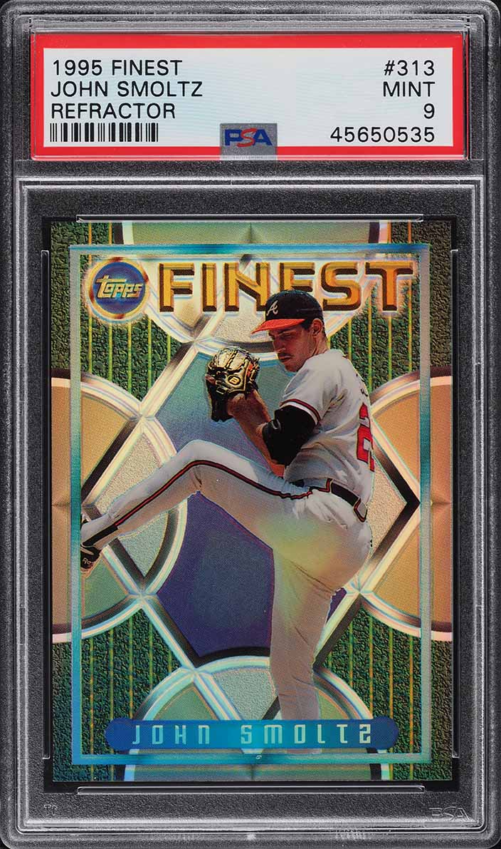 1995 Finest Refractor John Smoltz #313 PSA 9 MINT