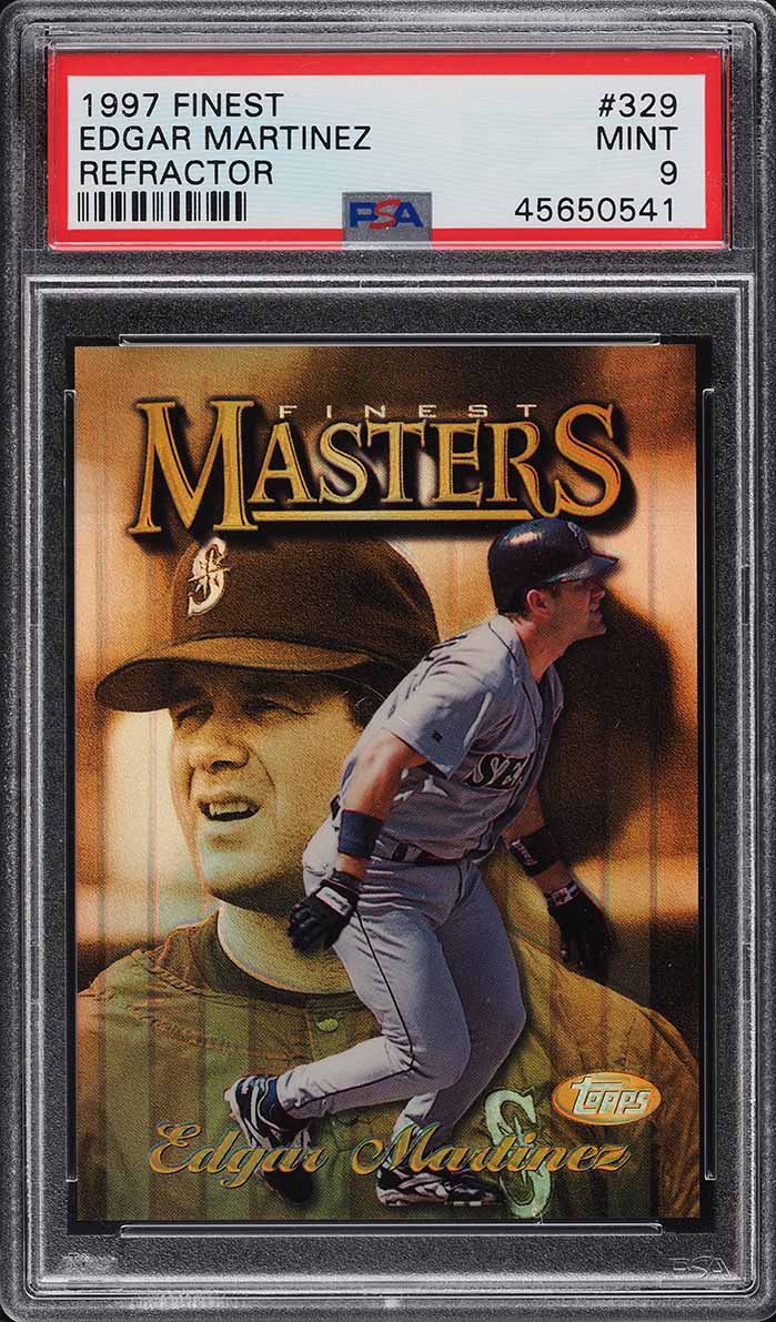 1997 Finest Refractor Edgar Martinez #329 PSA 9 MINT