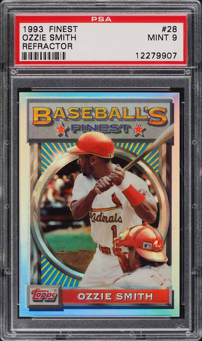 1993 Finest Refractor Ozzie Smith #28 PSA 9 MINT