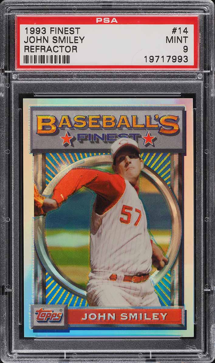 1993 Finest Refractor John Smiley #14 PSA 9 MINT
