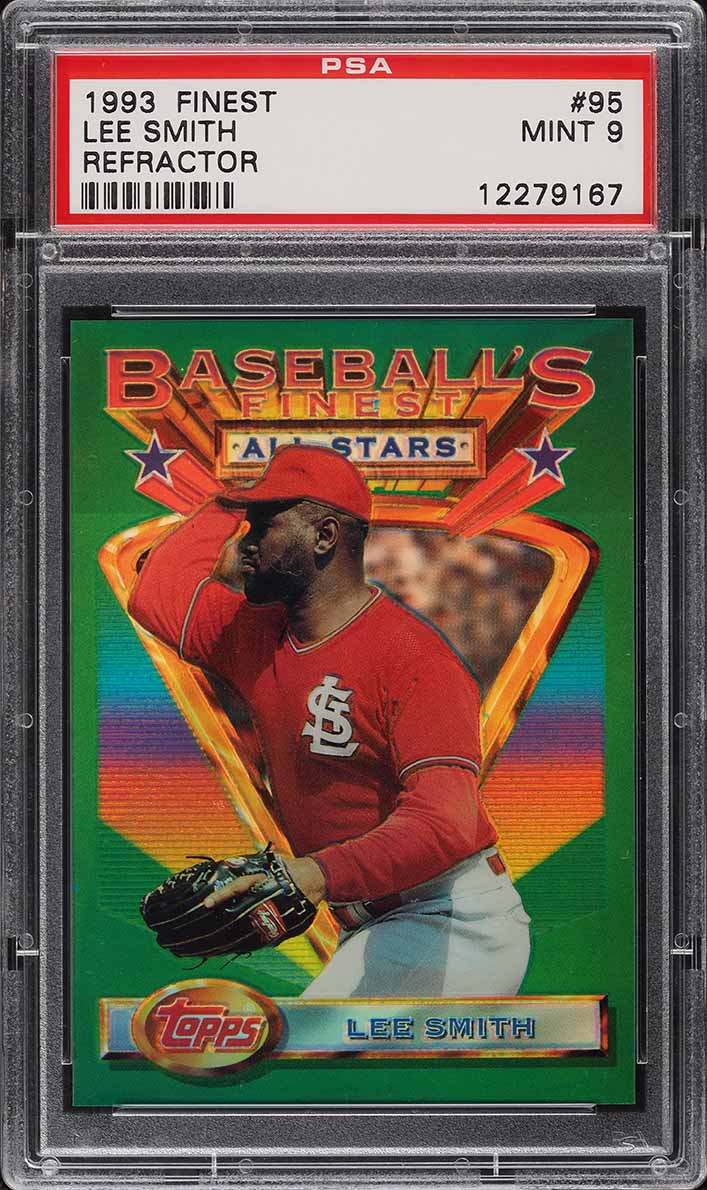 1993 Finest Refractor Lee Smith ALL-STAR #95 PSA 9 MINT