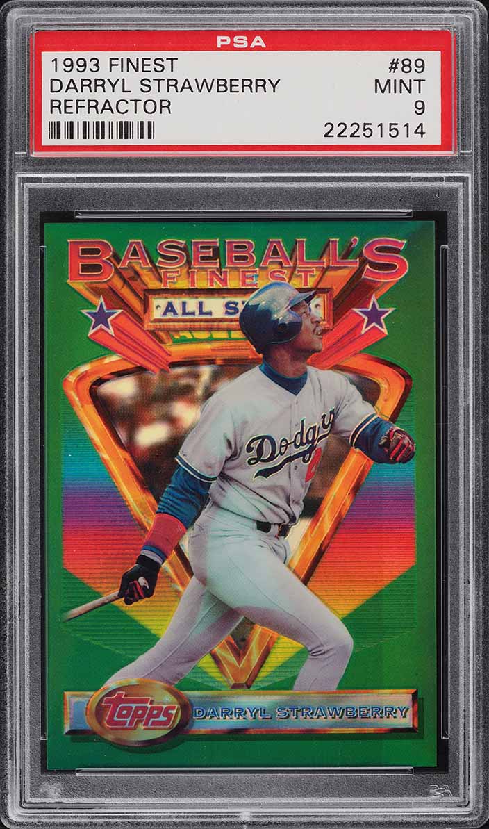 1993 Finest Refractor Darryl Strawberry ALL-STAR #89 PSA 9 MINT