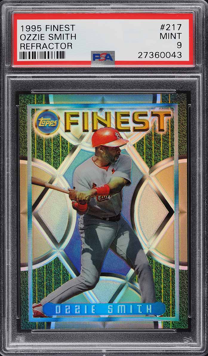 1995 Finest Refractor Ozzie Smith #217 PSA 9 MINT
