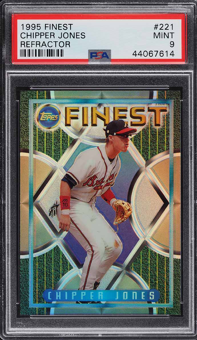 1995 Finest Refractor Chipper Jones #221 PSA 9 MINT