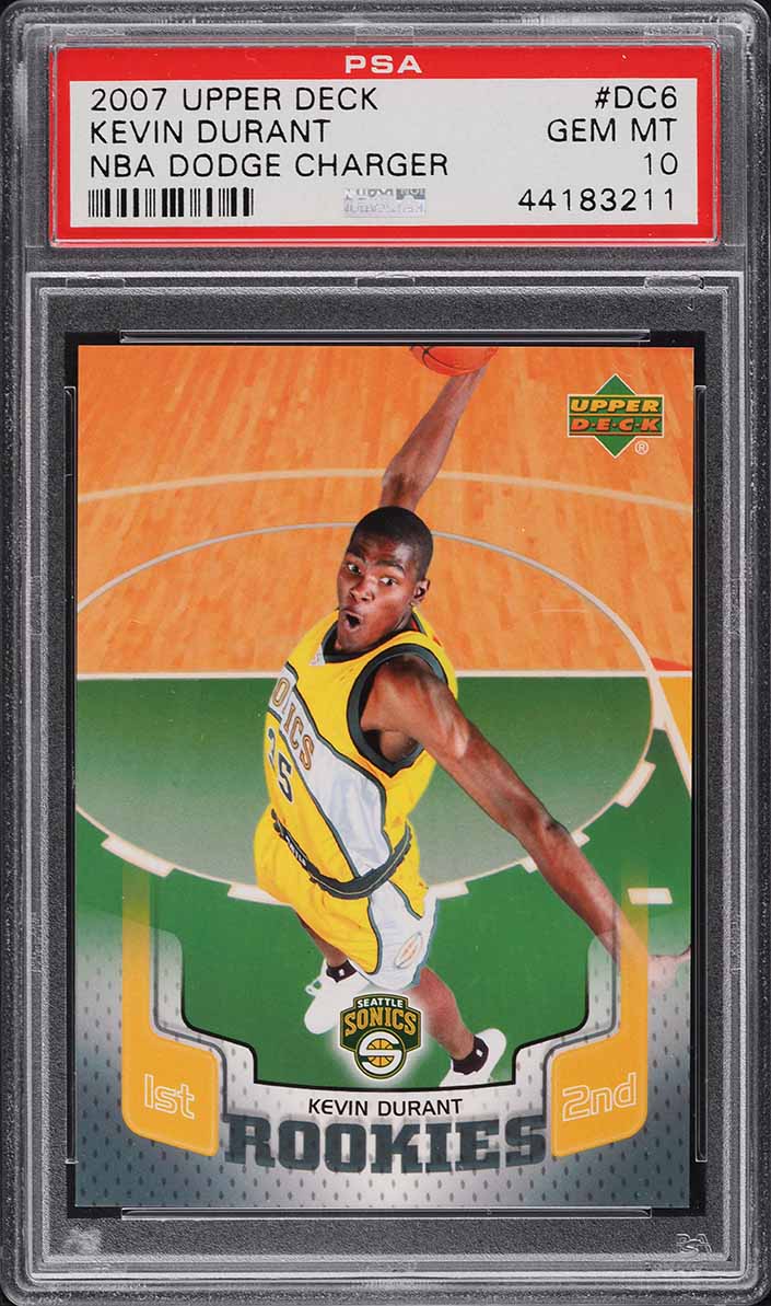 2007 Upper Deck NBA Dodge Charger Kevin Durant ROOKIE #DC6 PSA 10 GEM MINT