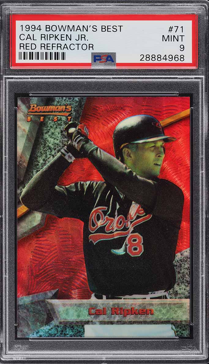 1994 Bowman's Best Red Refractor Cal Ripken Jr. #71 PSA 9 MINT
