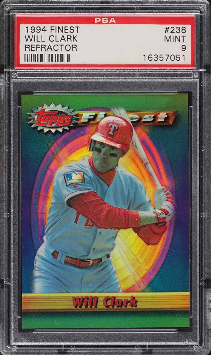 1994 Finest Refractor Will Clark #238 PSA 9 MINT