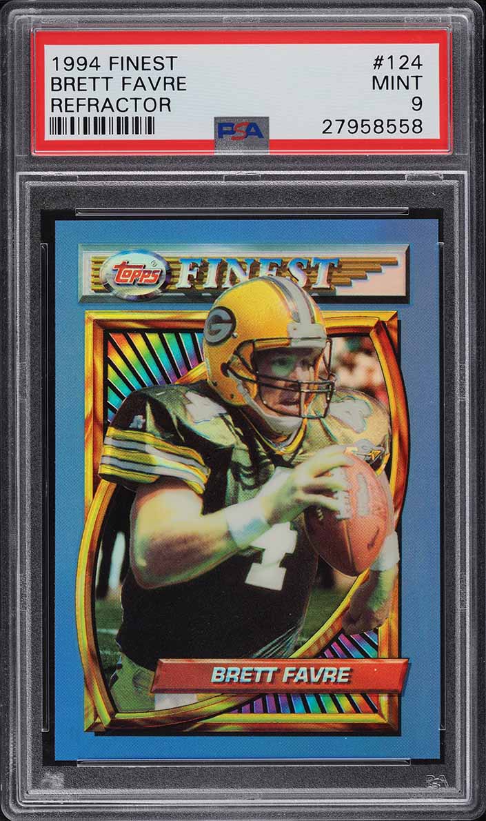 1994 Finest Refractor Brett Favre #124 PSA 9 MINT