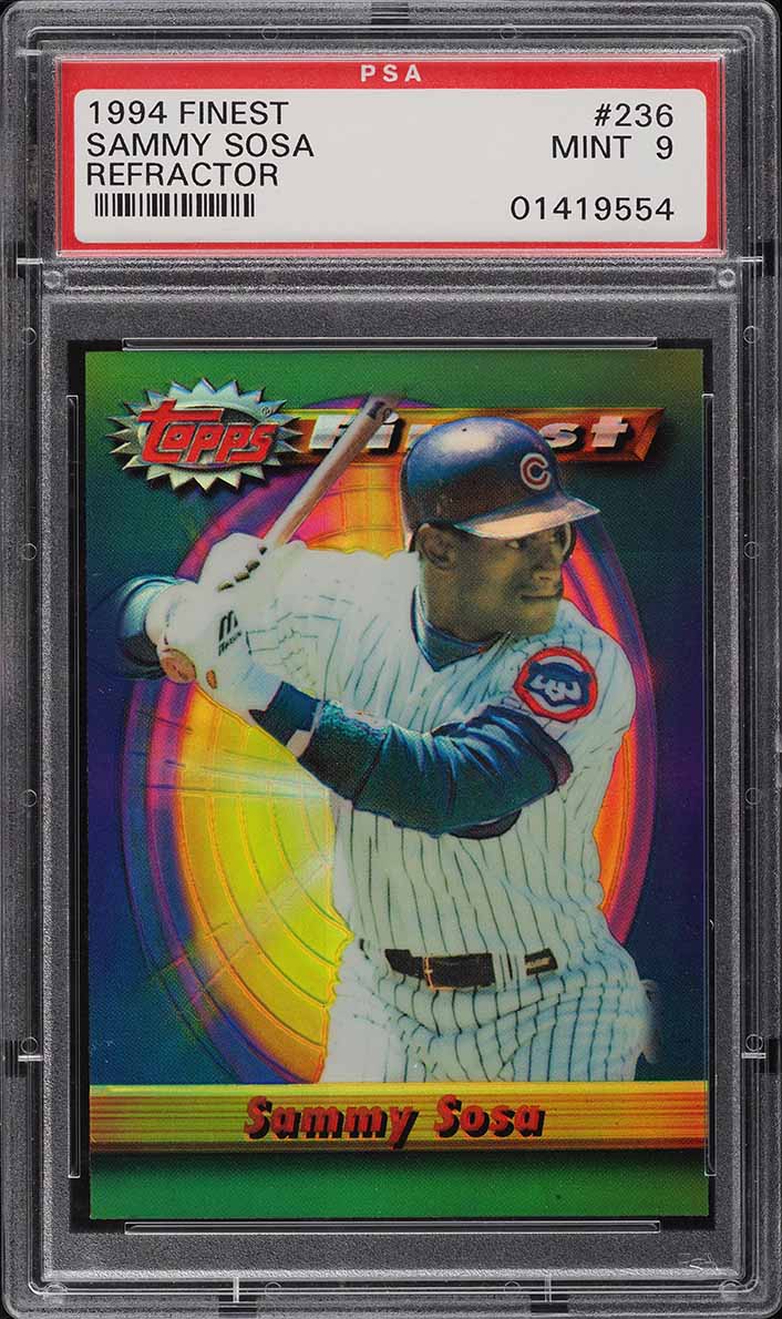 1994 Finest Refractor Sammy Sosa #236 PSA 9 MINT