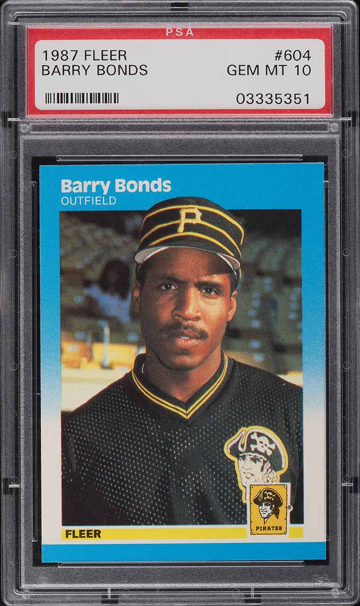 1987 Fleer Barry Bonds ROOKIE #604 PSA 10 GEM MINT